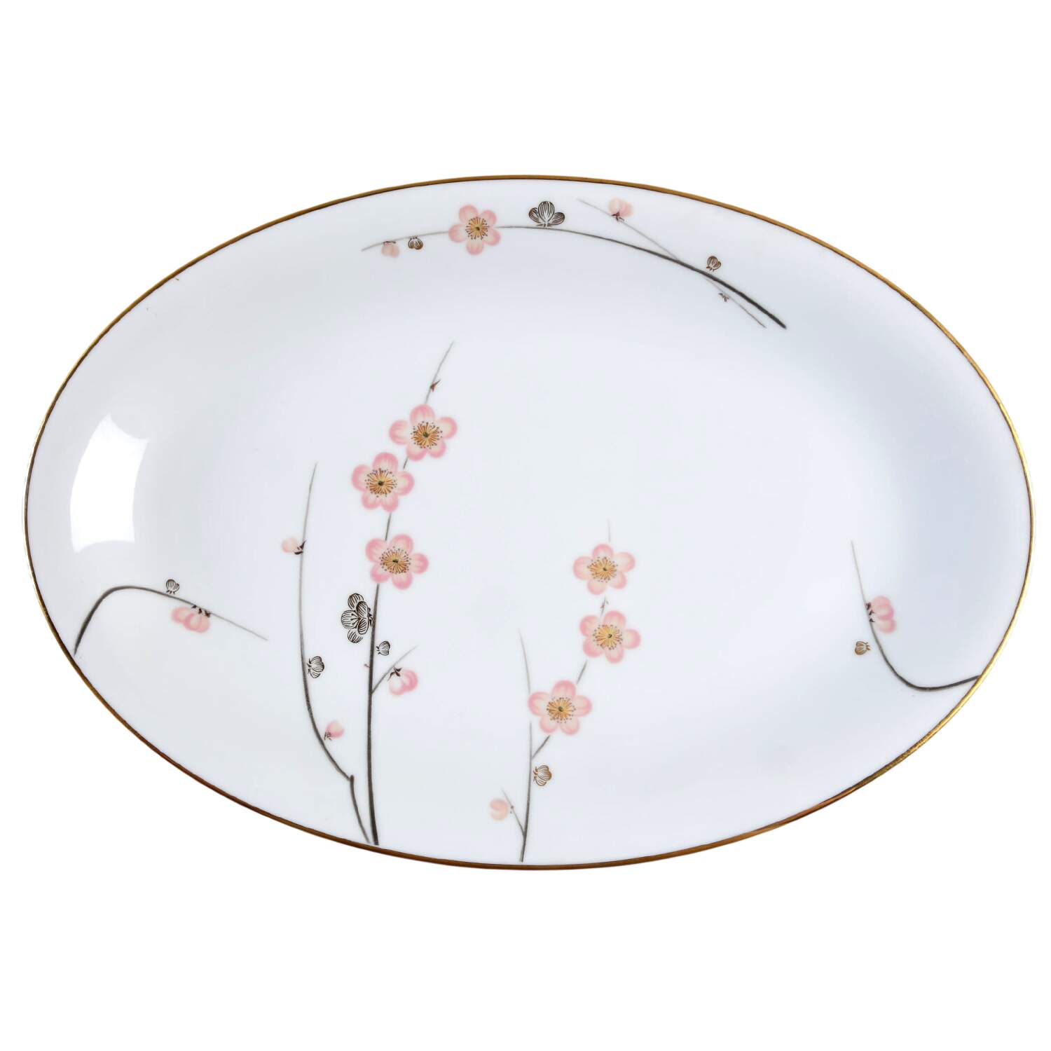 Cherry Blossom 13" Oval Serving Platter by Noritake-1