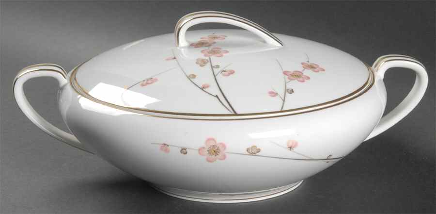 Cherry Blossom Round Covered Vegetable by Noritake-1