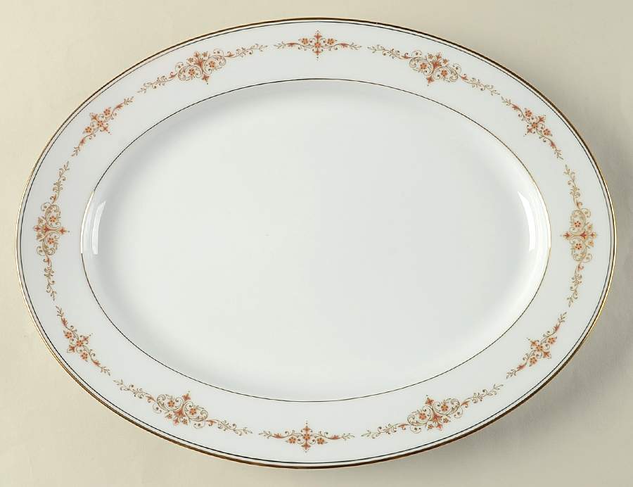 Champs Elysees 13" Oval Serving Platter by Noritake-1