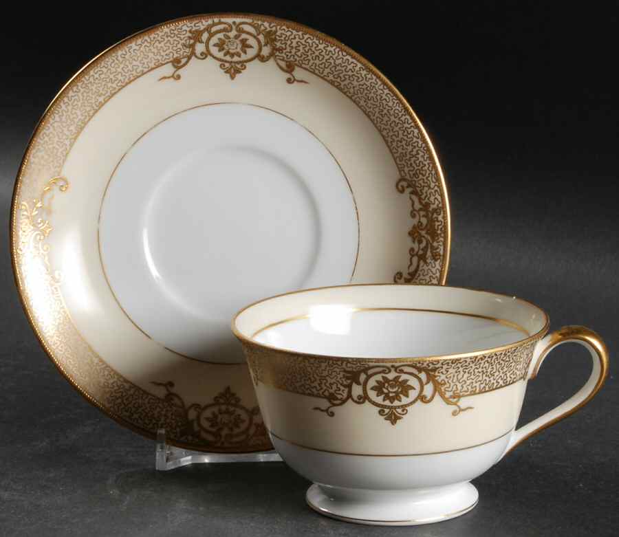 Cheramy Footed Cup & Saucer Set by Noritake-1