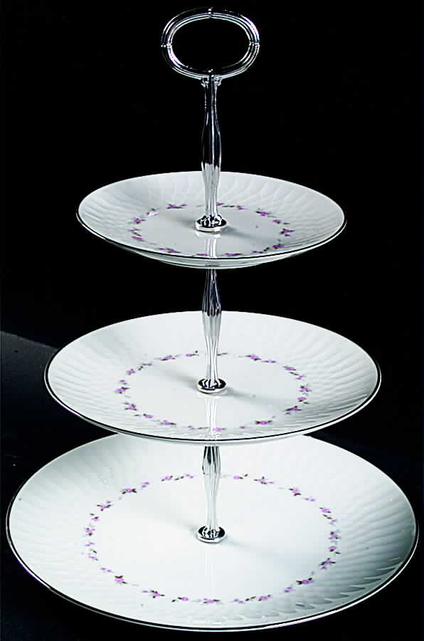 Cheri 13 7/8"-14 1/4" 3-Tiered Serving Tray(DP,SP,BB) HC by Noritake-1