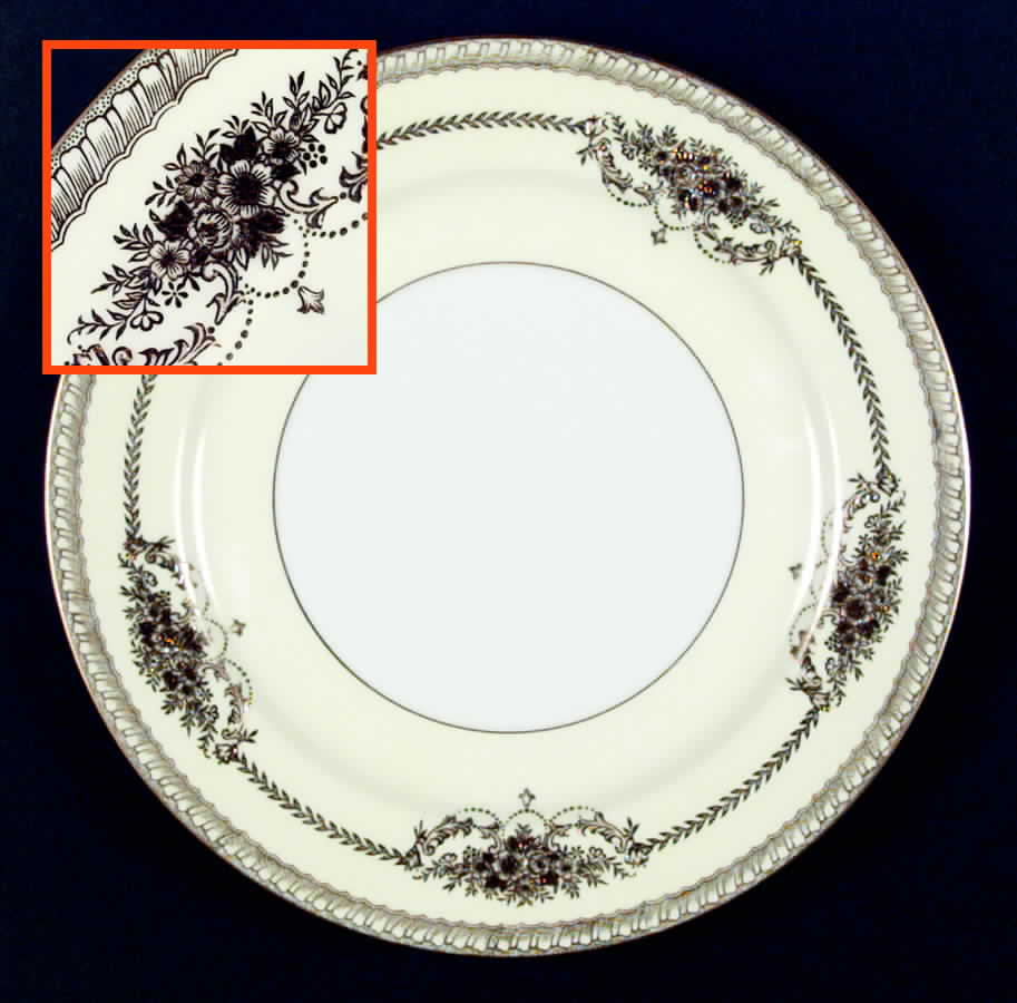 Cherita (7281 & NO #) Dinner Plate by Noritake-1