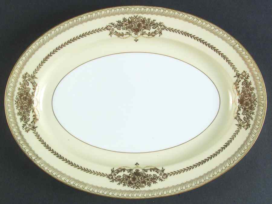 Cherita (7281 & NO #) 11" Oval Serving Platter by Noritake-1