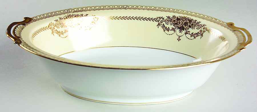 Cherita (7281 & NO #) 10" Oval Vegetable Bowl by Noritake-1