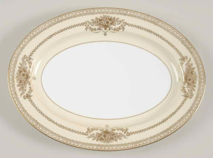 Cherita (7281 & NO #) 11" Oval Serving Platter by Noritake-1