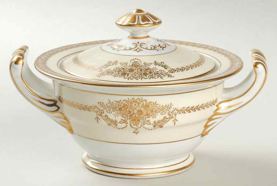 Cherita (7281 & NO #) Sugar Bowl & Lid by Noritake-1