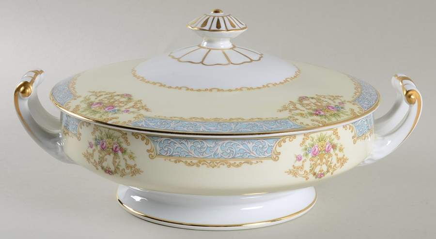 Chevonia Round Covered Vegetable by Noritake-1