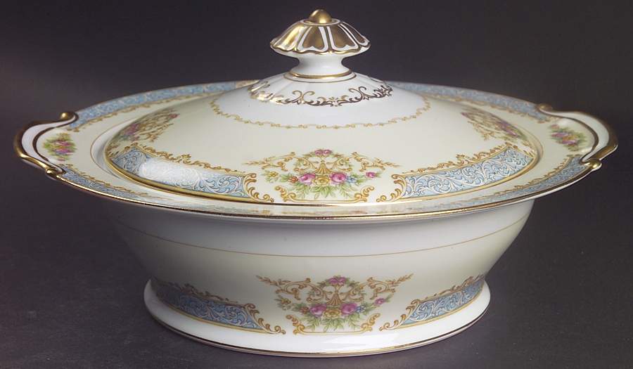 Chevonia Round Covered Vegetable by Noritake-1