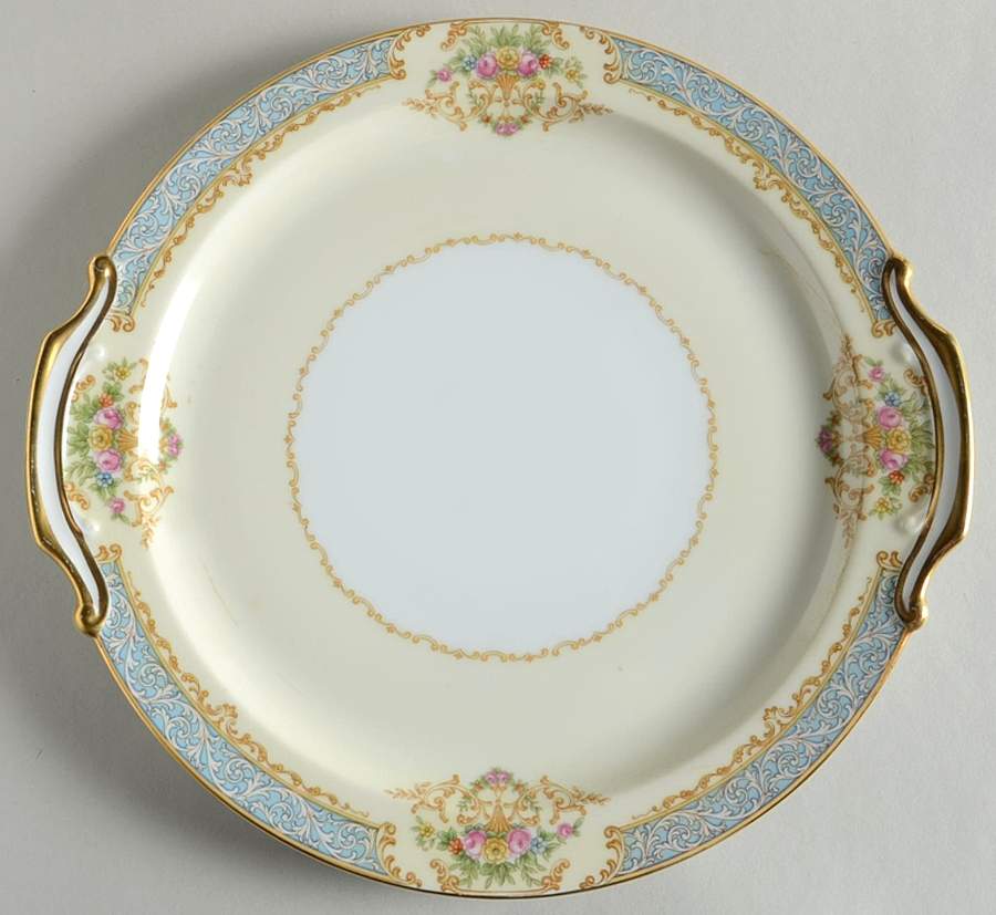 Chevonia Handled Cake Plate by Noritake-1