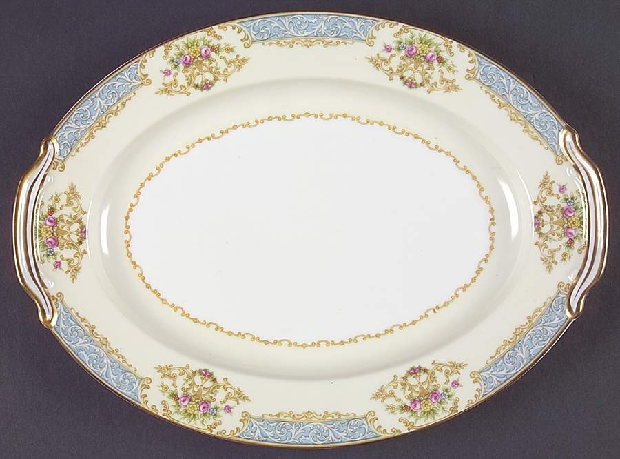 Chevonia 11" Oval Serving Platter by Noritake-1