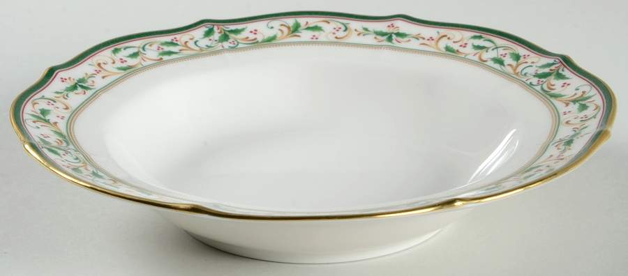 Christmas Garland Rim Soup Bowl by Noritake-1