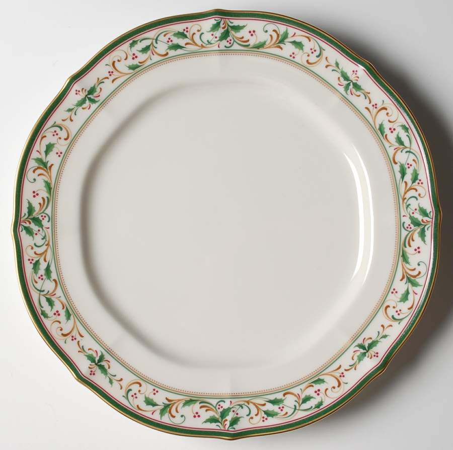 Christmas Garland 11" Chop Plate (Round Platter) by Noritake-1