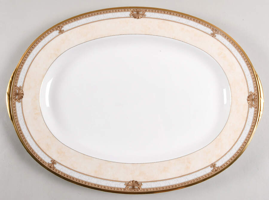 Chavot Gold 16" Oval Serving Platter by Noritake-1