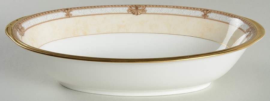 Chavot Gold 10" Oval Vegetable Bowl by Noritake-1