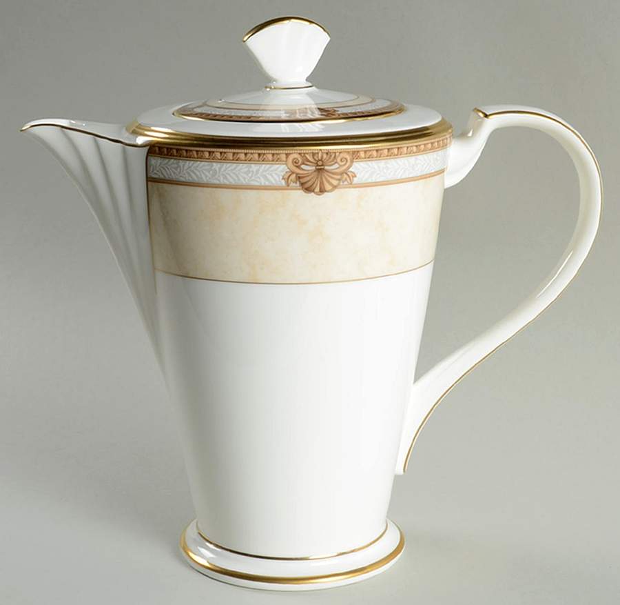 Chavot Gold Coffee Pot & Lid by Noritake-1