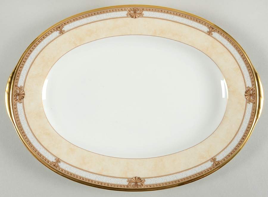 Chavot Gold 12" Oval Serving Platter by Noritake-1