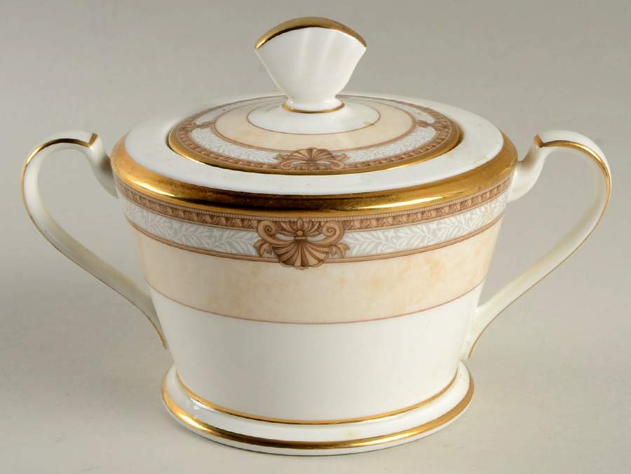 Chavot Gold Sugar Bowl & Lid by Noritake-1