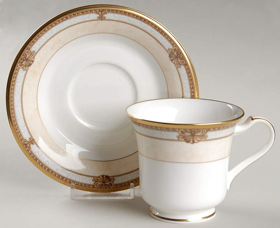 Chavot Gold Footed Cup & Saucer Set by Noritake-1