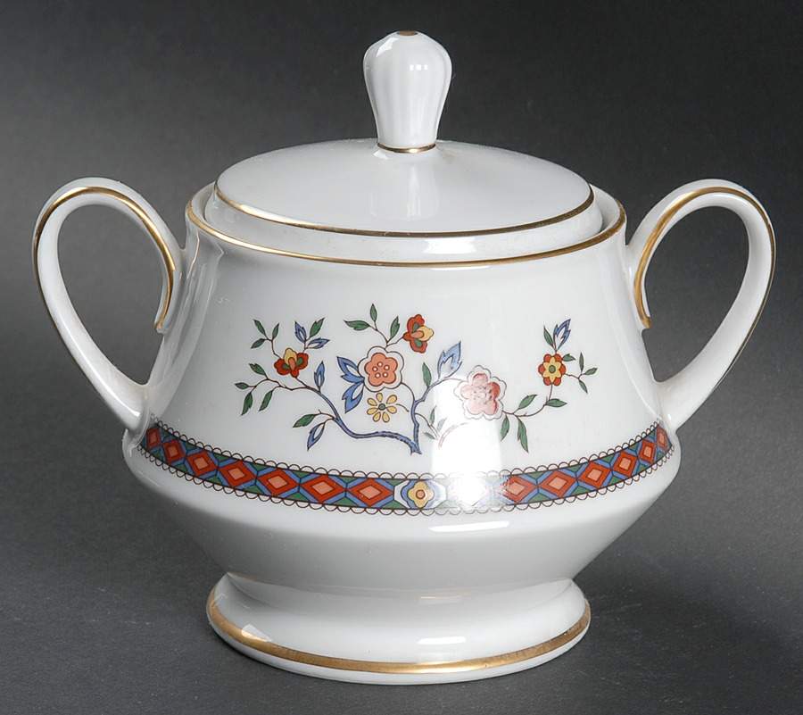 Chimfon Sugar Bowl & Lid by Noritake-1