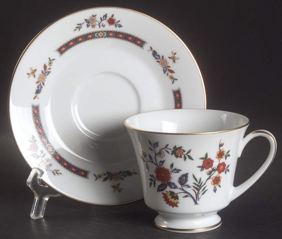 Chimfon Footed Cup & Saucer Set by Noritake-1