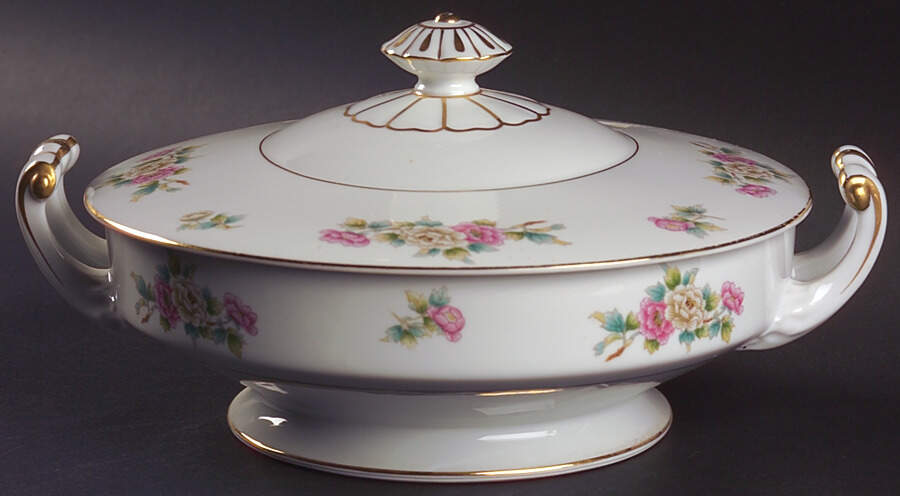 Chinapeony Round Covered Vegetable by Noritake-1