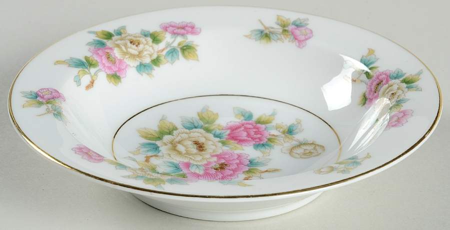 Chinapeony Rim Fruit/Dessert (Sauce) Bowl by Noritake-1