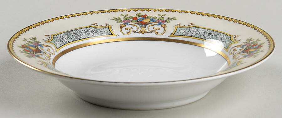 Chine Blue Rim Soup Bowl by Noritake-1