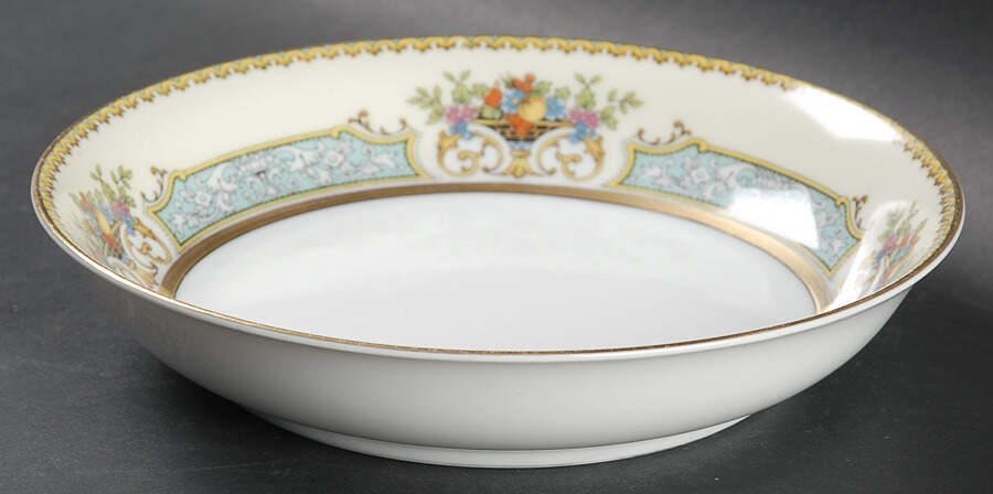 Chine Blue Coupe Soup Bowl by Noritake-1