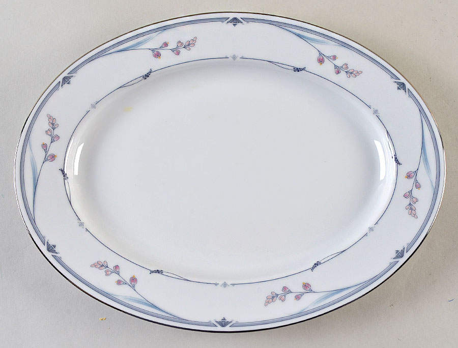 Chelsea Morn 11" Oval Serving Platter by Noritake-1