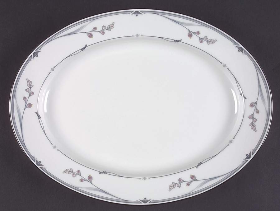 Chelsea Morn 13" Oval Serving Platter by Noritake-1