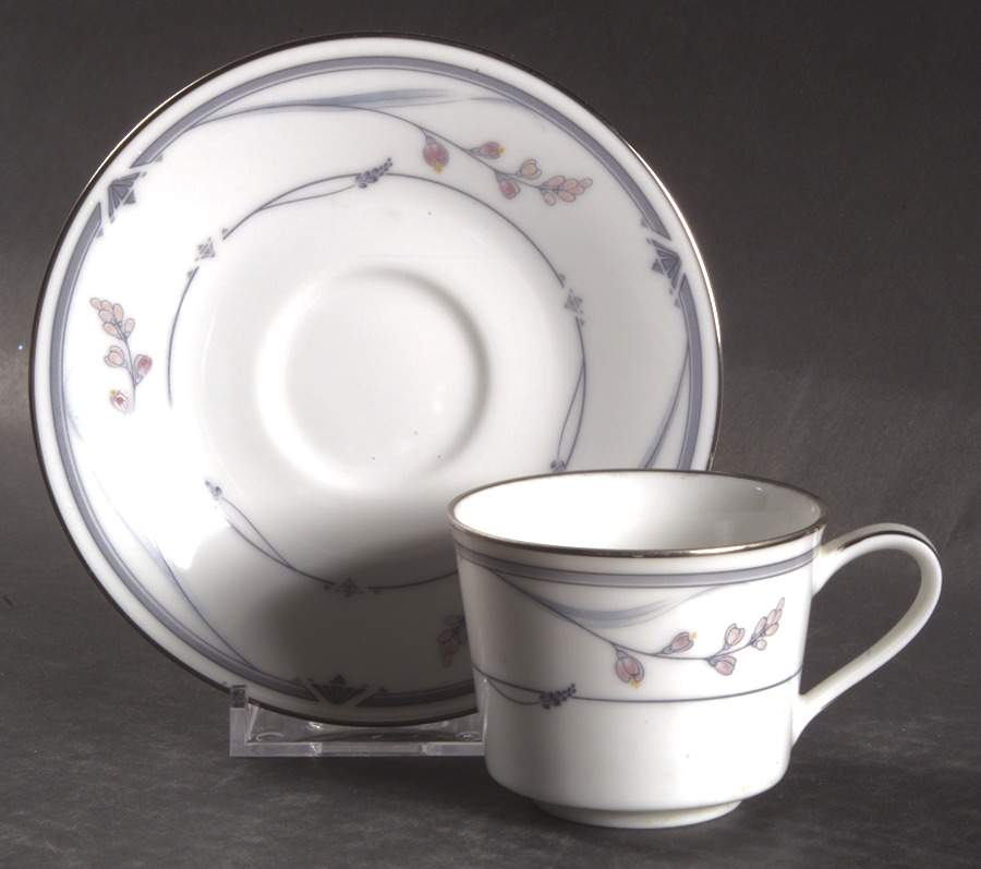 Chelsea Morn Flat Demitasse Cup & Saucer Set by Noritake-1