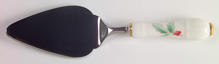 Christmas Memories Pie & Cake Server with Stainless Blade by Noritake-1