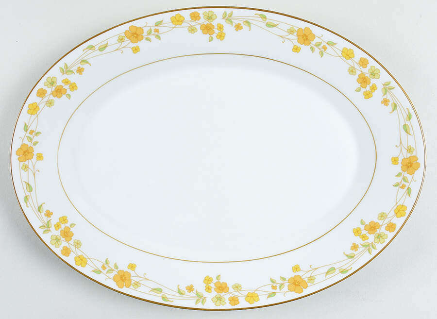 Chorus 14" Oval Serving Platter by Noritake-1