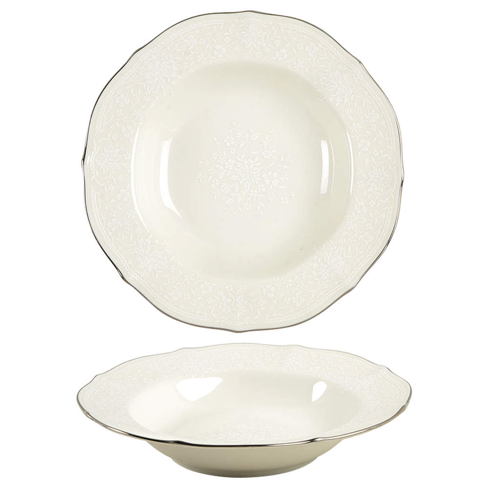 Chandon Platinum Rim Soup Bowl by Noritake-1