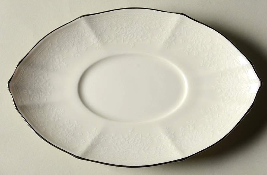 Chandon Platinum Underplate for Gravy Boat by Noritake-1
