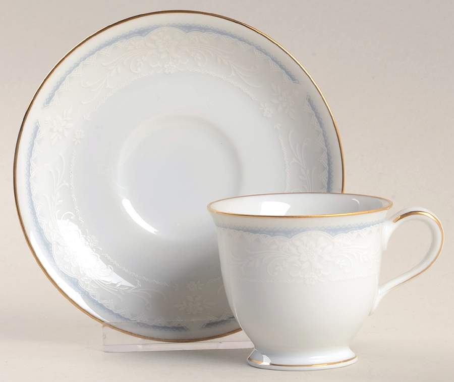 Christine Footed Demitasse Cup & Saucer Set by Noritake-1