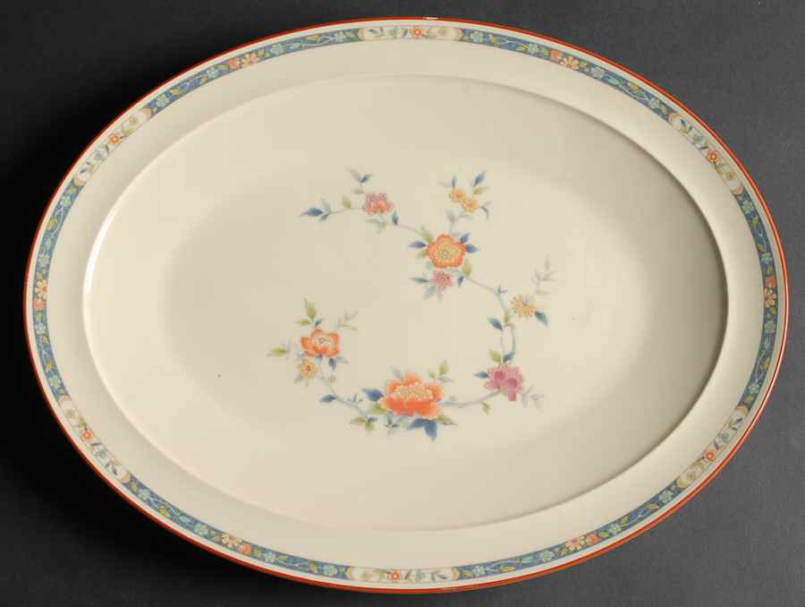 China Song 16" Oval Serving Platter by Noritake-1