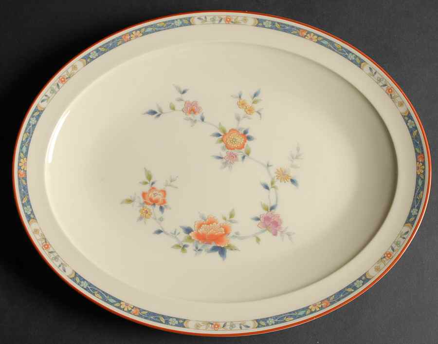 China Song 13" Oval Serving Platter by Noritake-1