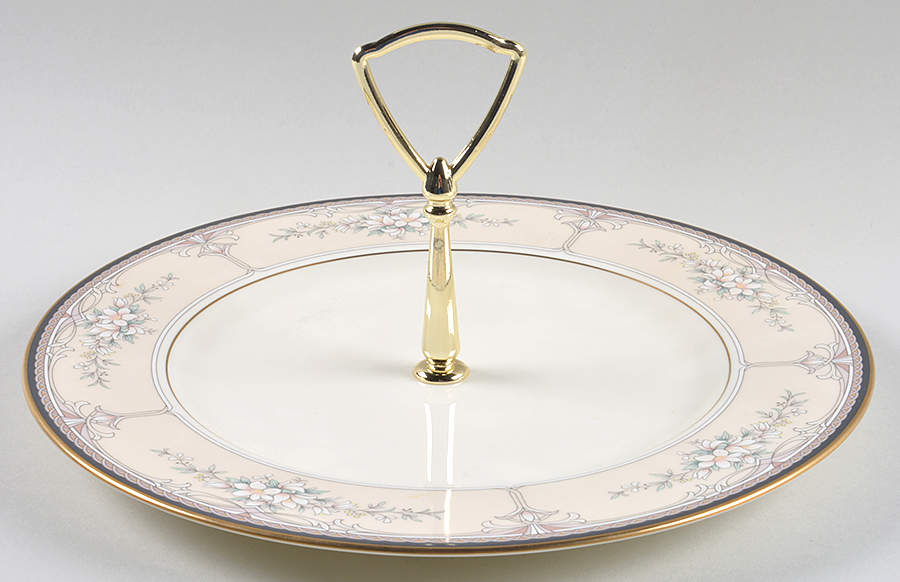 Churchill Round Serving Plate with Handle (DP) by Noritake-1