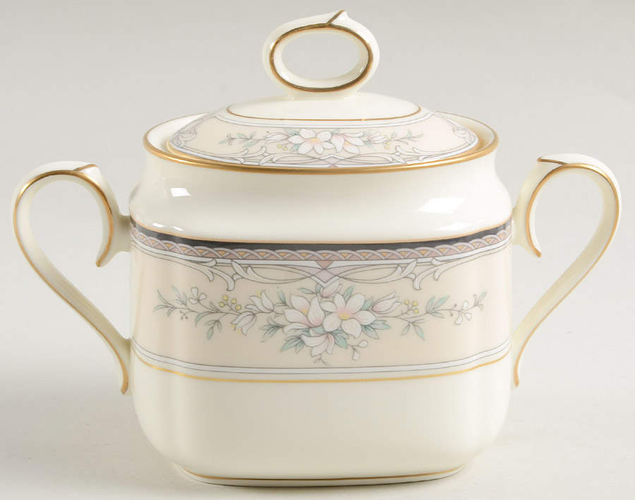 Churchill Sugar Bowl & Lid by Noritake-1