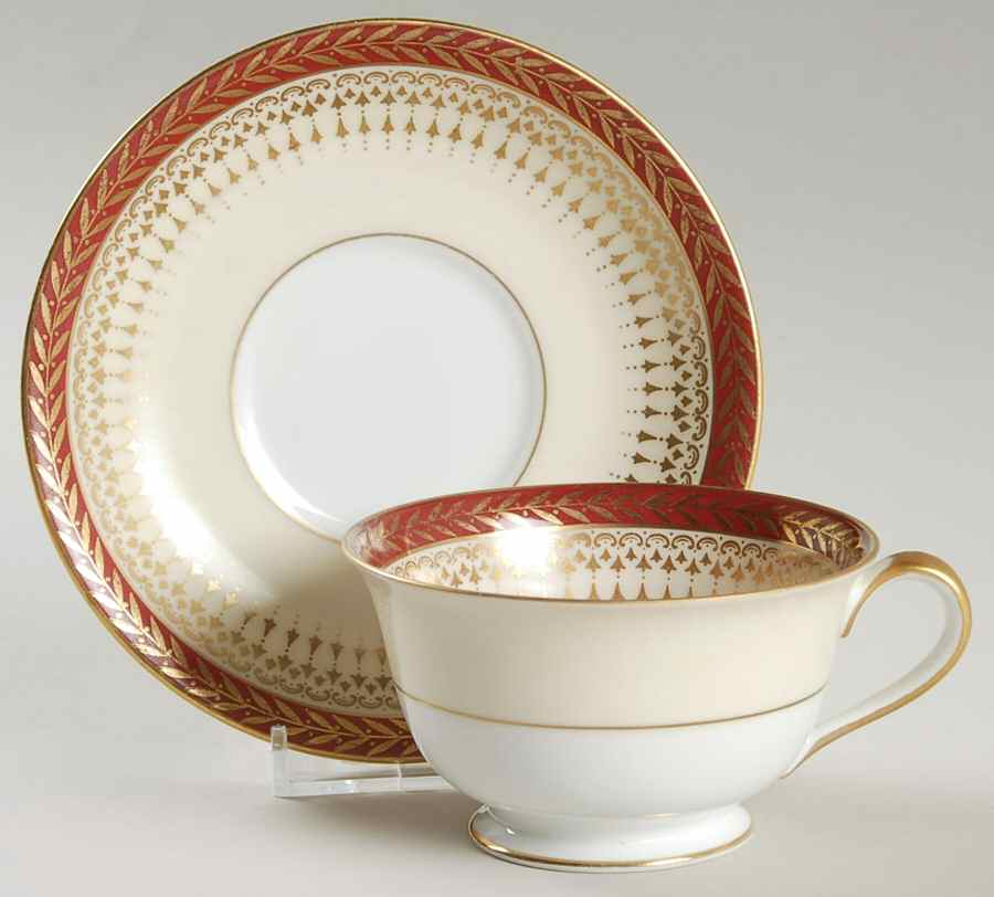 Cimarron Footed Cup & Saucer Set by Noritake-1