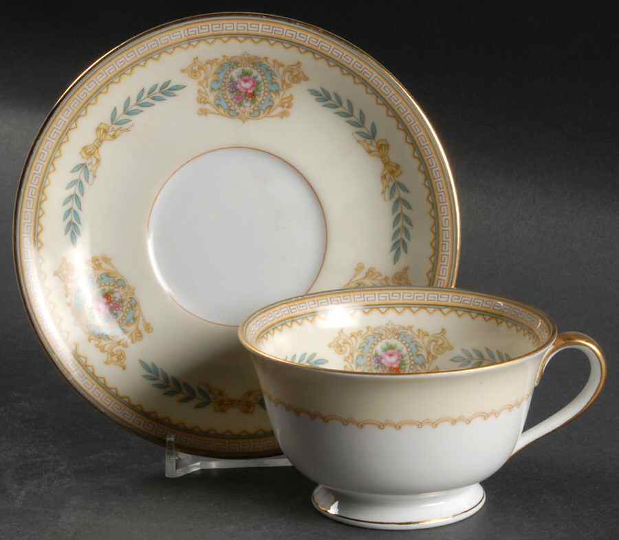 Ciro Footed Cup & Saucer Set by Noritake-1