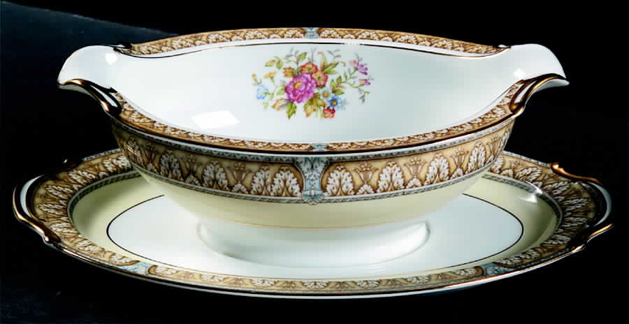 Claire Gravy Boat with Attached Underplate by Noritake-1