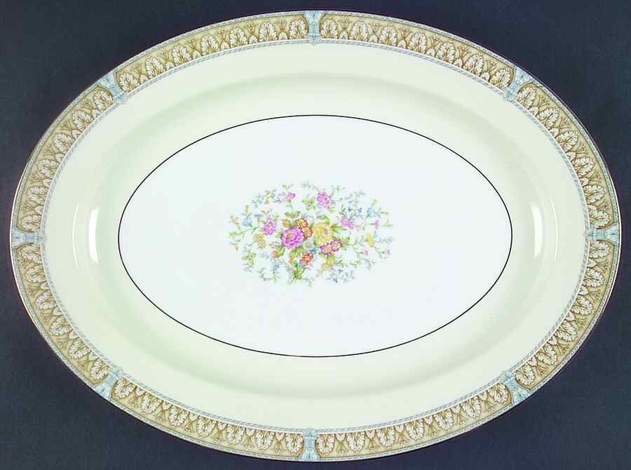 Claire 16" Oval Serving Platter by Noritake-1
