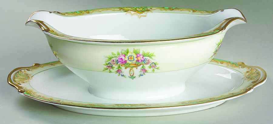 Claremont Gravy Boat with Attached Underplate by Noritake-1