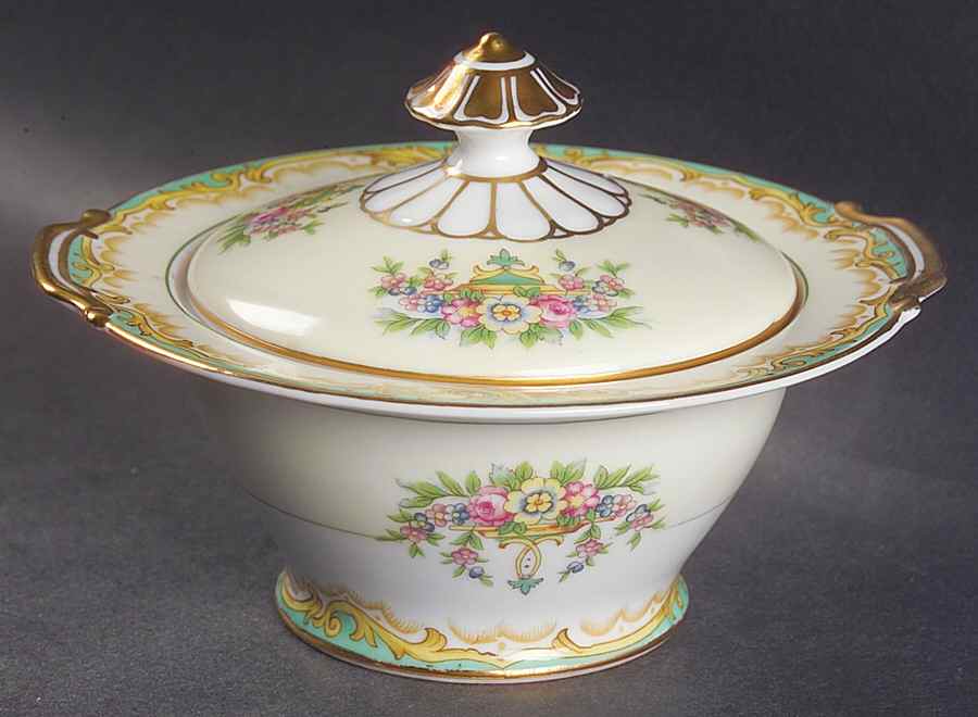 Claremont Sugar Bowl & Lid by Noritake-1
