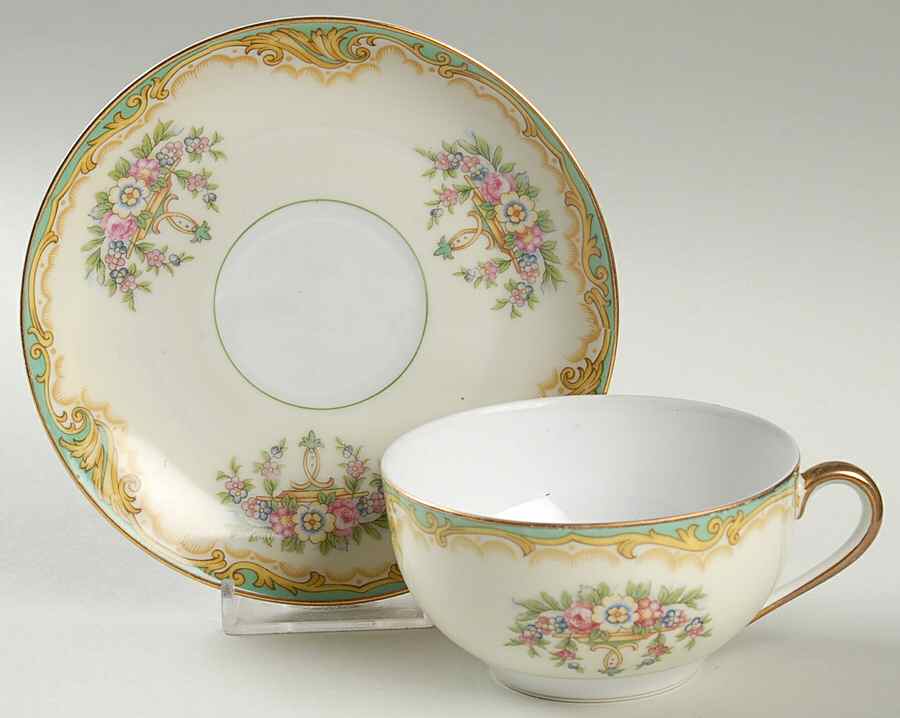Claremont Flat Cup & Saucer Set by Noritake-1