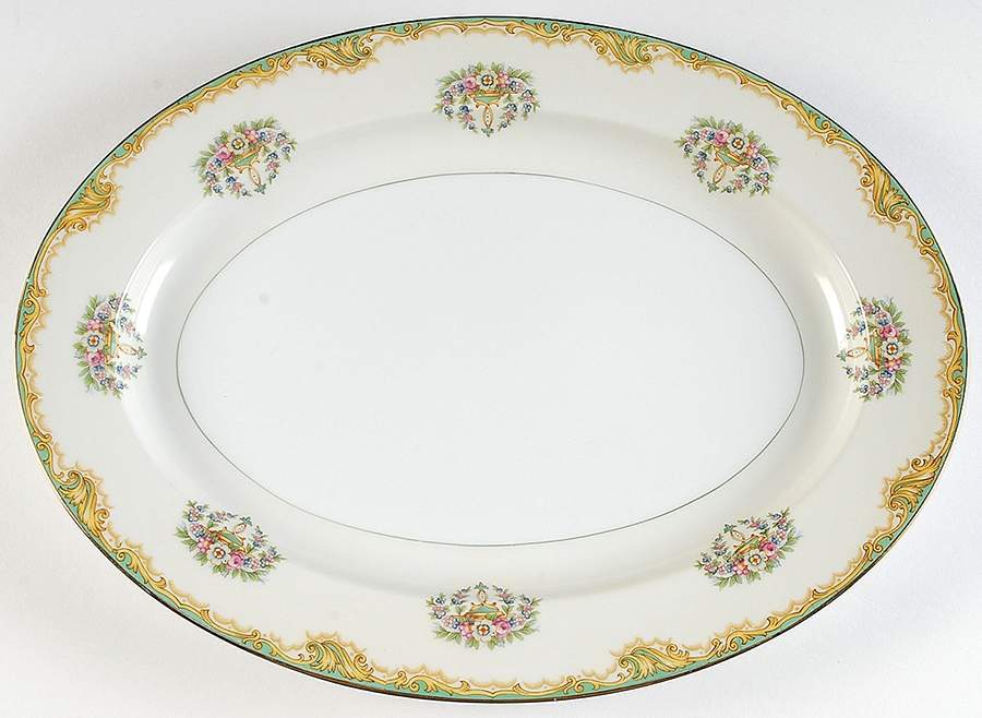 Claremont 16" Oval Serving Platter by Noritake-1