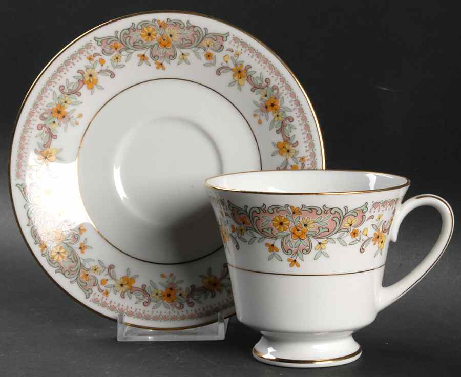 Clara Footed Cup & Saucer Set by Noritake-1