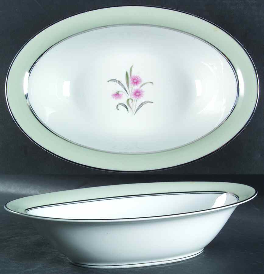 Clarabell 10" Oval Vegetable Bowl by Noritake-1